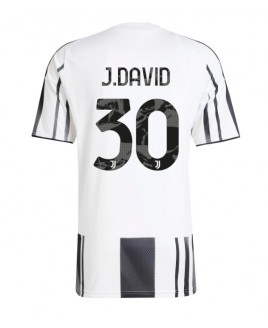 Günstige Juventus Jonathan David #30 Heimtrikot 2025-26 Kurzarm